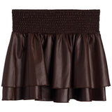 Pleather Ruffle Skirt - Denny's