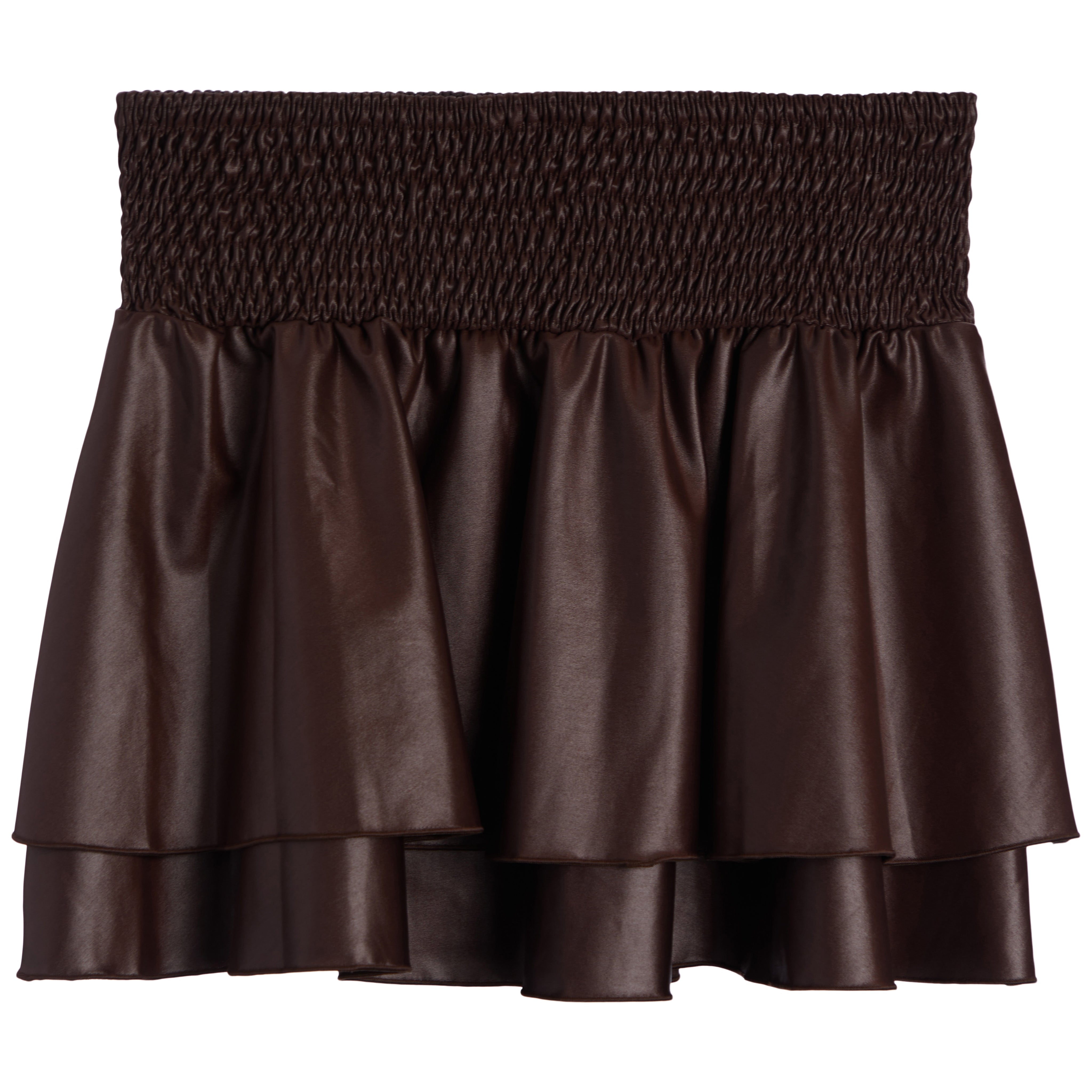 Pleather Ruffle Skirt - Denny's