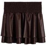 Pleather Ruffle Skirt - Denny's