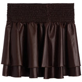 Pleather Ruffle Skirt - Denny's