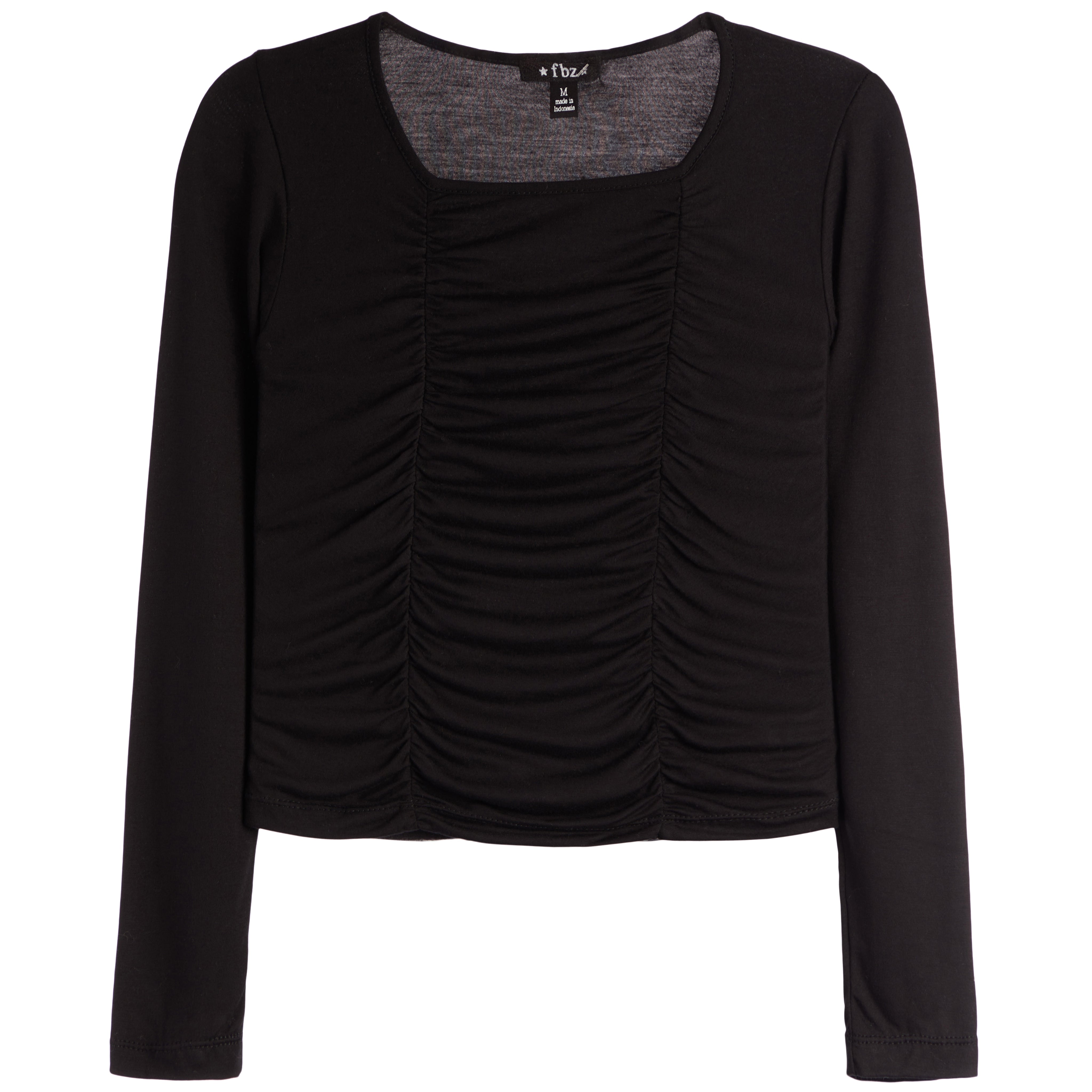 Long Sleeve Front Cinch Top - Denny's