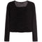 Long Sleeve Front Cinch Top - Denny's