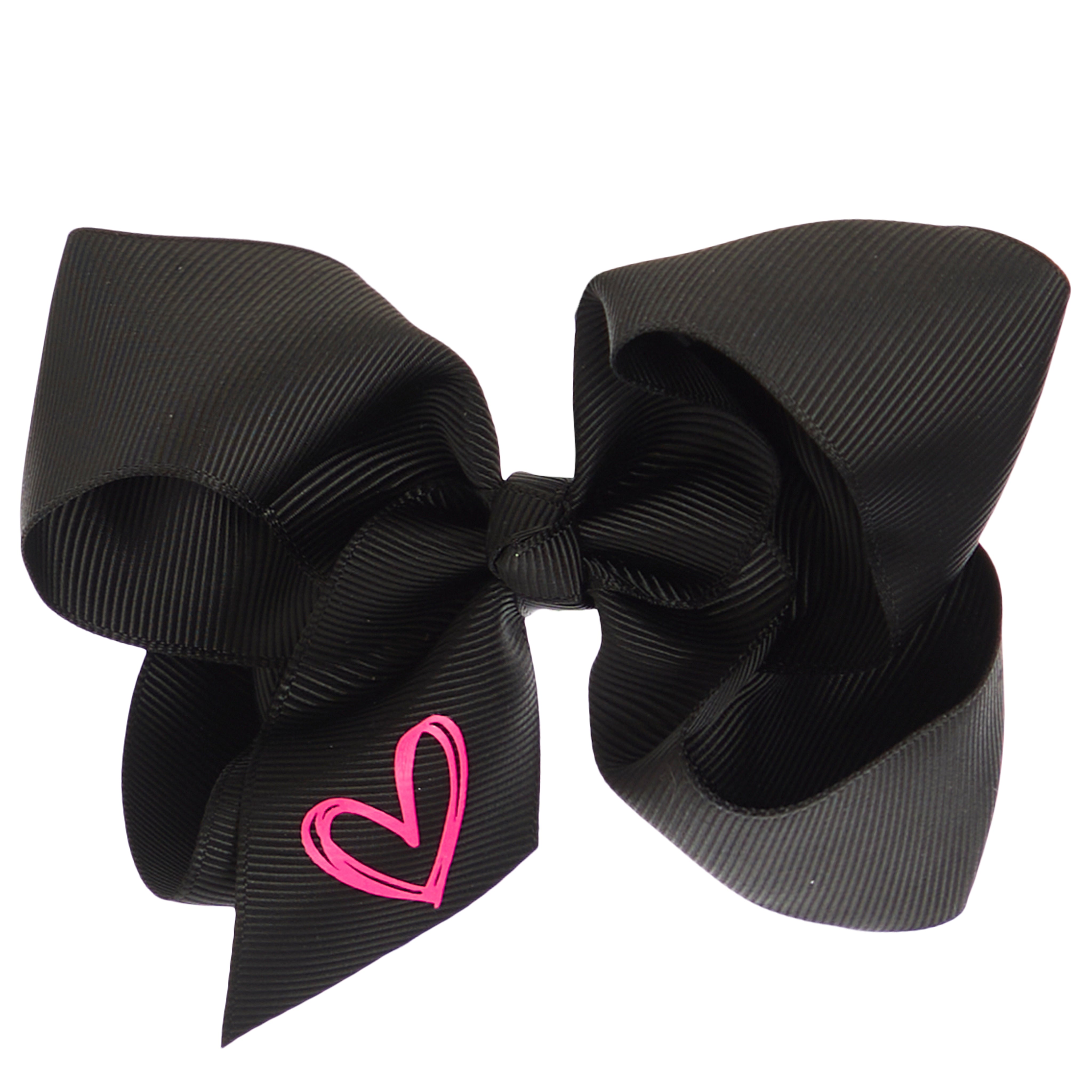 4in Scribble Heart Bow - Denny's