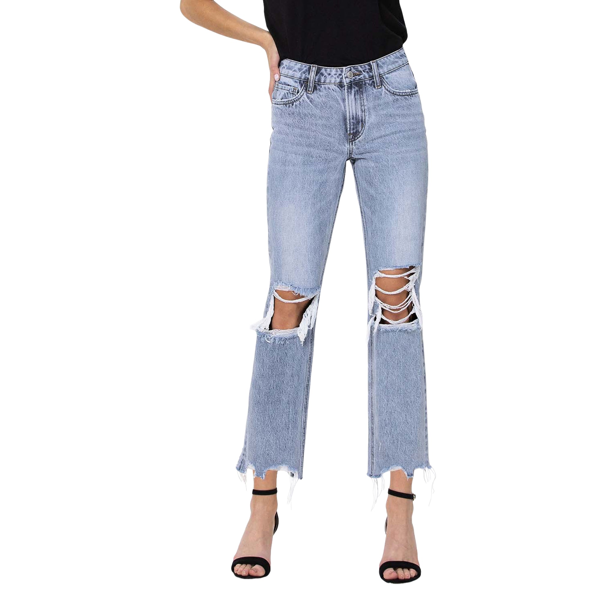 MR Rigid  90`s Vintage Crop Straight Leg - Denny's