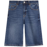 Denim Jort w/ Abrasion
