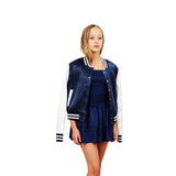 Satin Varsity Jacket - Denny's