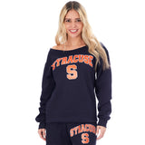 Varsity Syracuse Off Shoulder Sweatshirt - Denny's