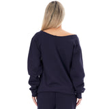 Varsity Syracuse Off Shoulder Sweatshirt - Denny's
