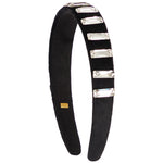 Velvet Crystal Bar Headband - Denny's