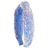 Velvet Sequin Confetti Jewel Headband