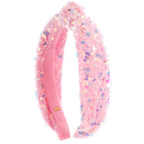 Velvet Sequin Confetti Jewel Headband