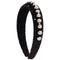 Velvet Scrunch Pearl Headband - Denny's
