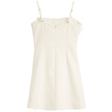 Vera Dress With Laser Cut Flowers