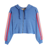 Stripe Zip Hoodie