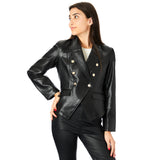 Victoria Vegan Leather Blazer - Denny's