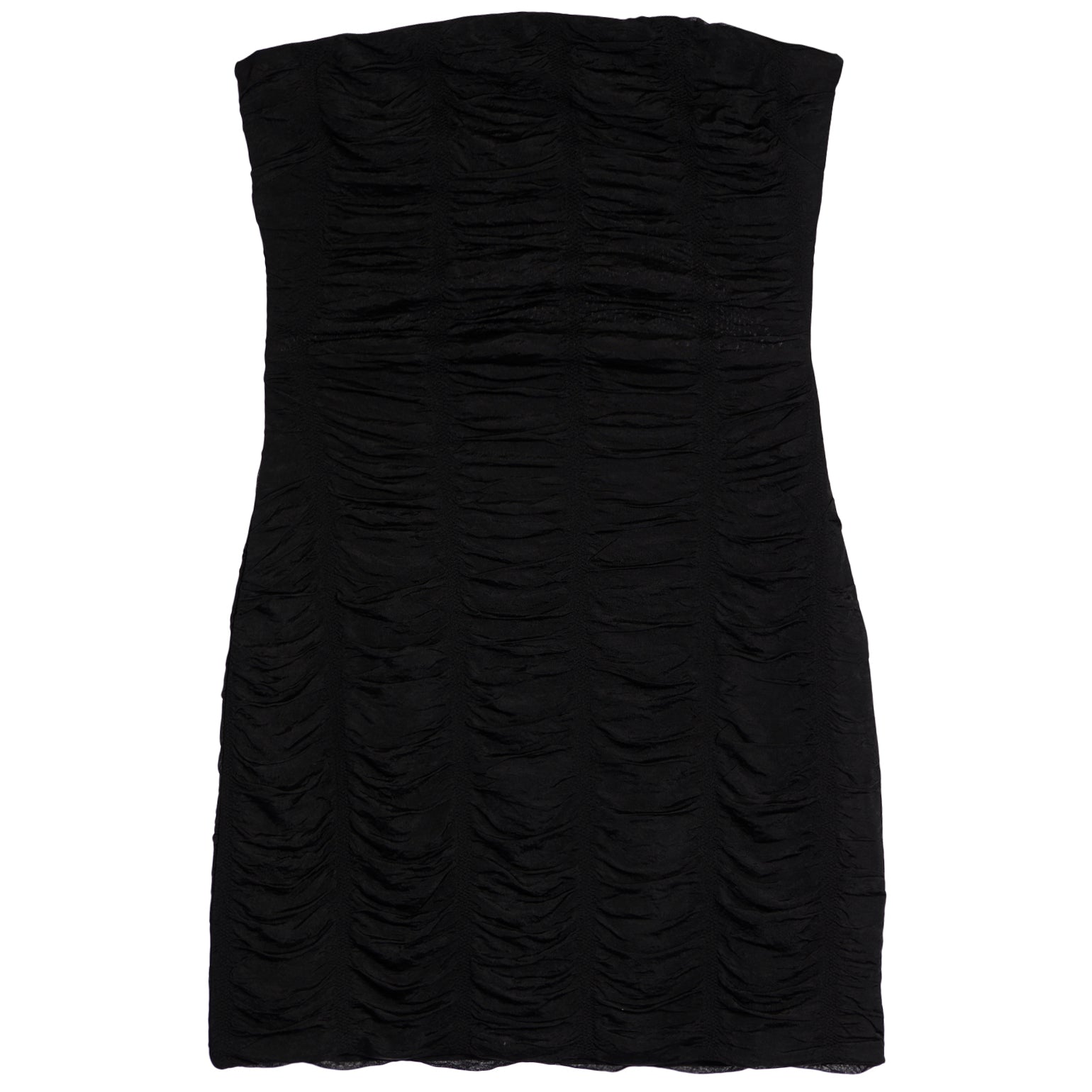 Ruched Strapless Mini Dress - Denny's