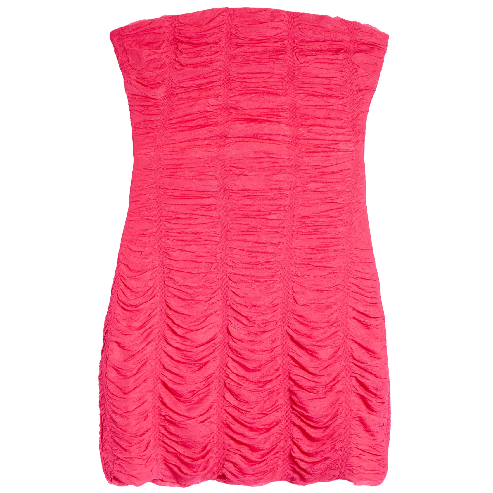 Ruched Strapless Mini Dress - Denny's