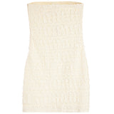 Shirred Tube Mini Dress