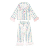 Vintage Bows Feather Silky PJ Set