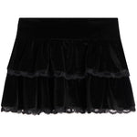 Velvet Ruffle Skirt - Denny's