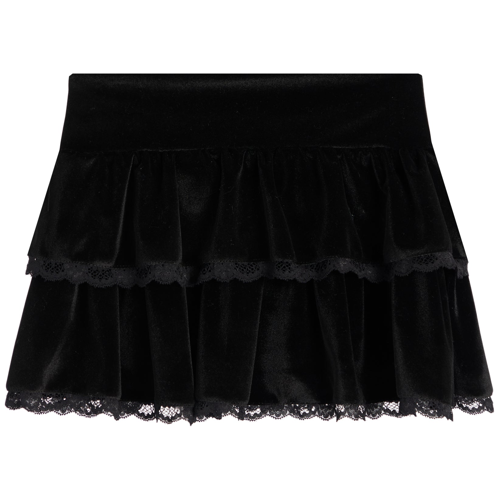 Velvet Ruffle Skirt - Denny's