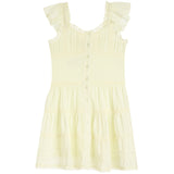 Flutter Sleeve Buttondown Dress