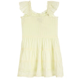 Flutter Sleeve Buttondown Dress