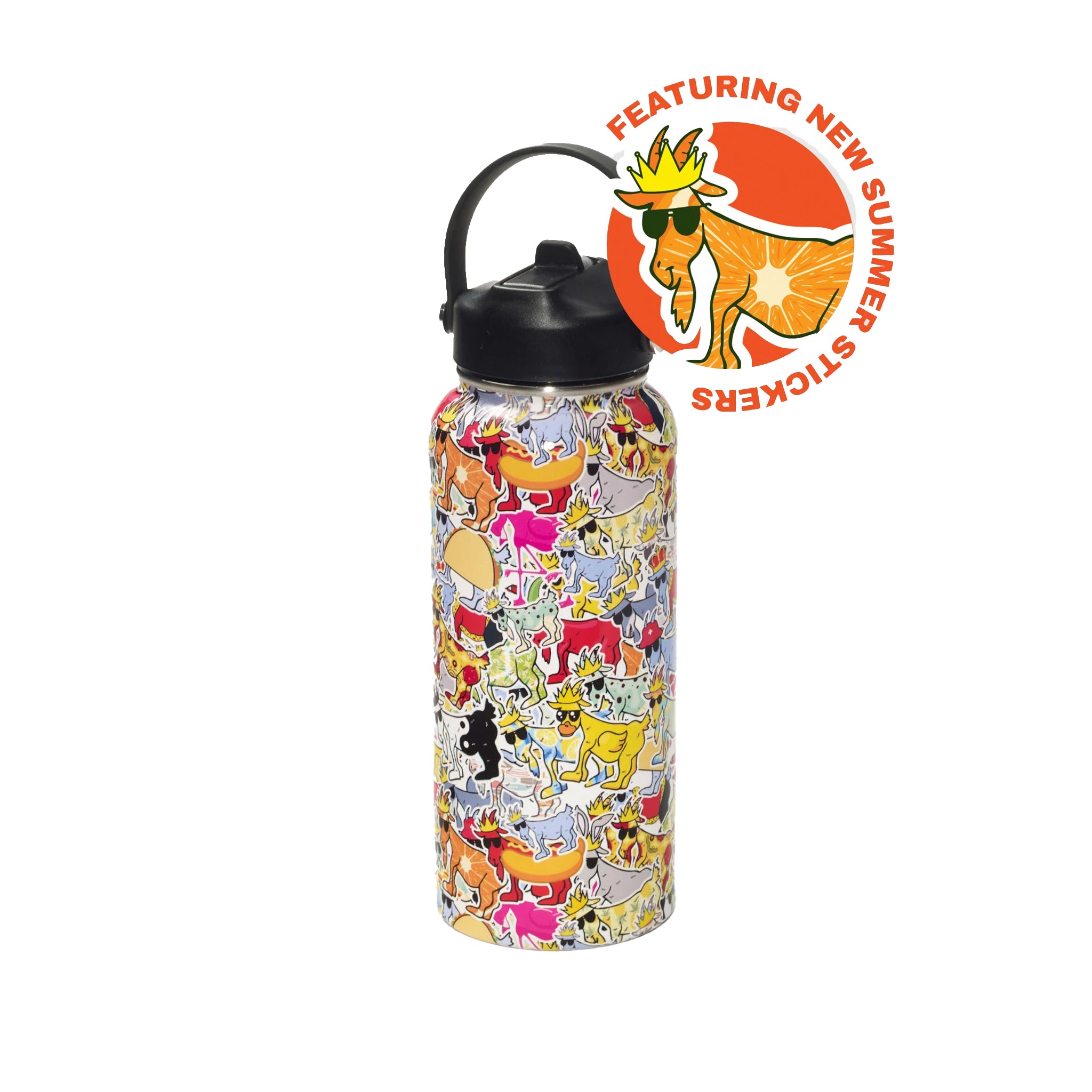 Summer Sticker Waterbottle - Denny's