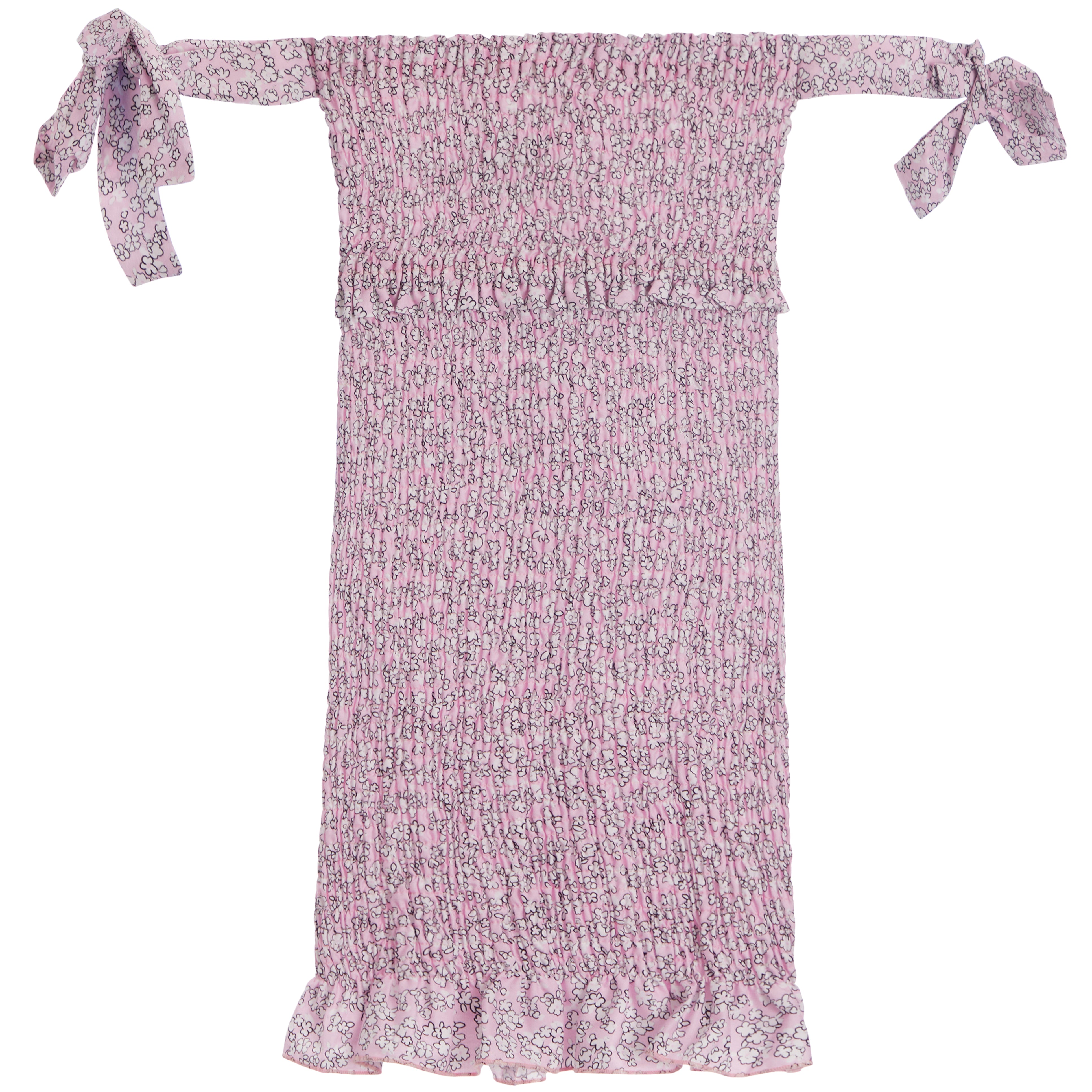 Pink Ditsy Smock Dress - Denny's