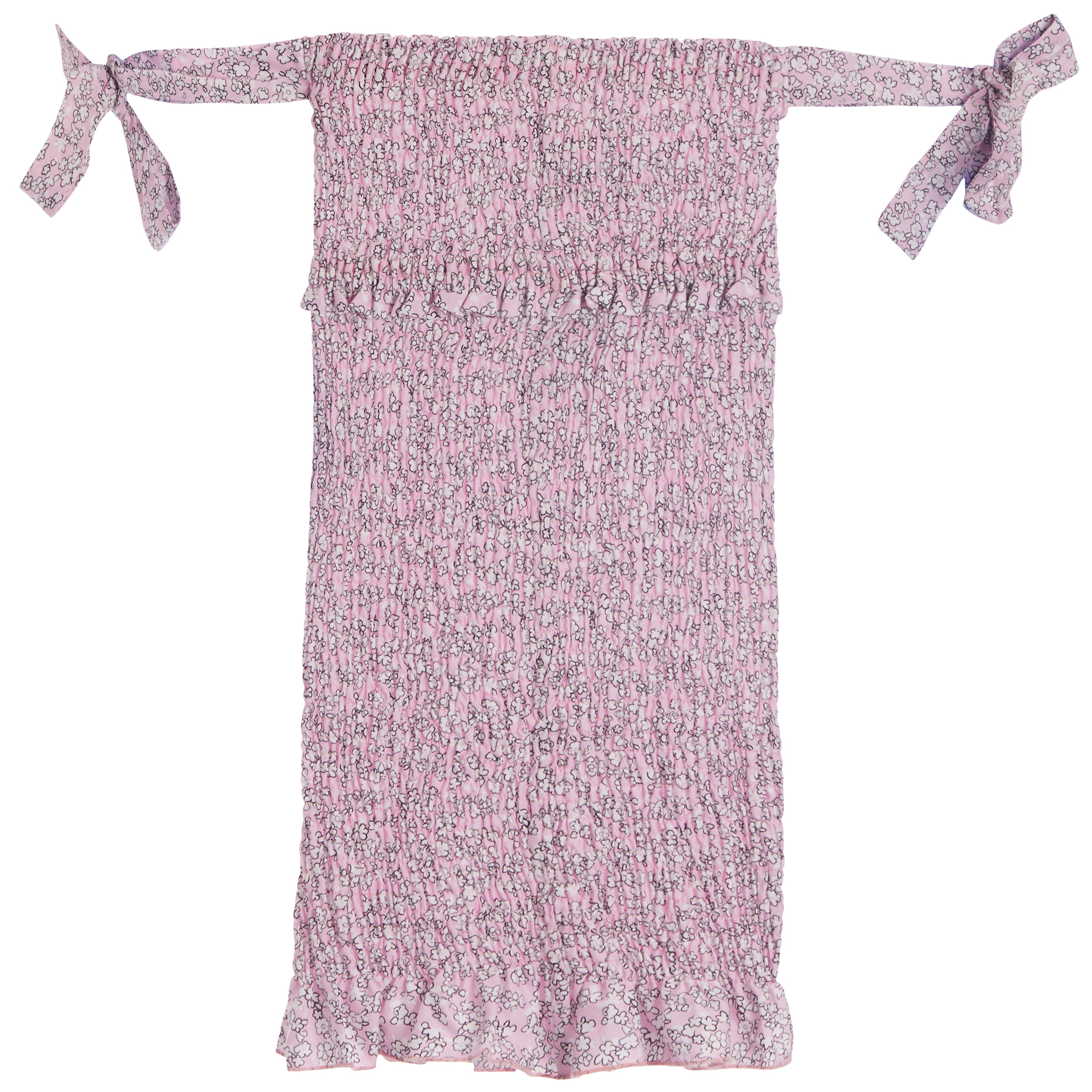Pink Ditsy Smock Dress - Denny's