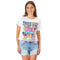 Woodstock Peace Love Crop Tee - Denny's