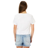 Woodstock Peace Love Crop Tee - Denny's