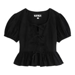 Tie Short Sleeve Top - Denny's