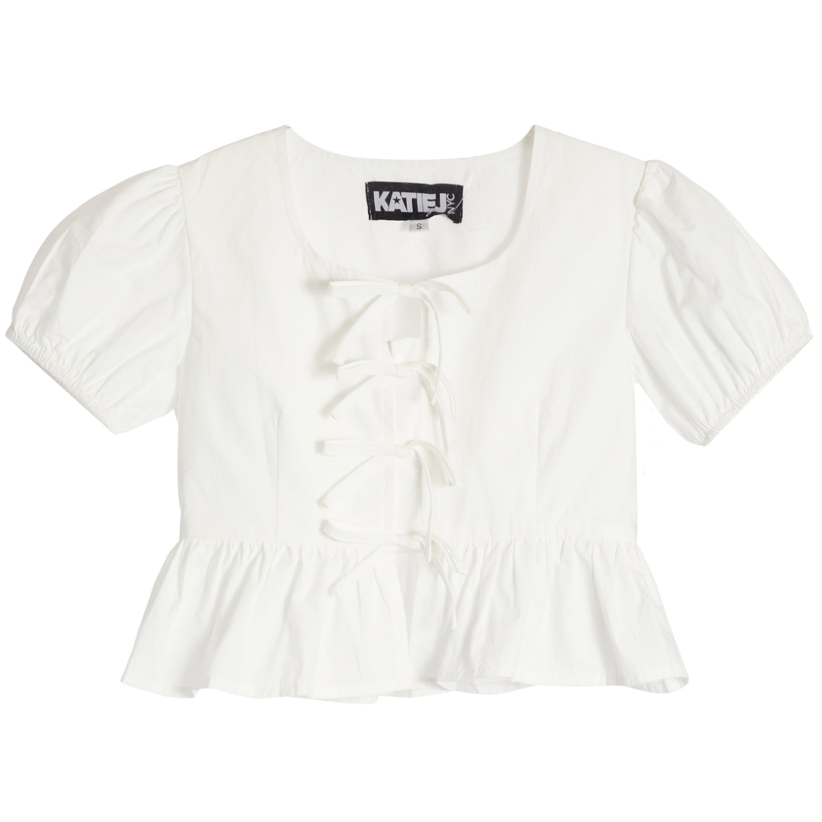 Short Sleeve Ties Top - Denny's