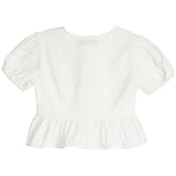 Short Sleeve Ties Top - Denny's