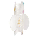 White Rainbow Heart Claw Clip - Denny's