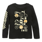 Monster Face Long Sleeve Tee - Denny's