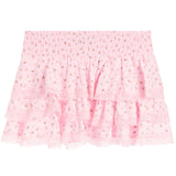 Floral Lace Ruffle Skirt