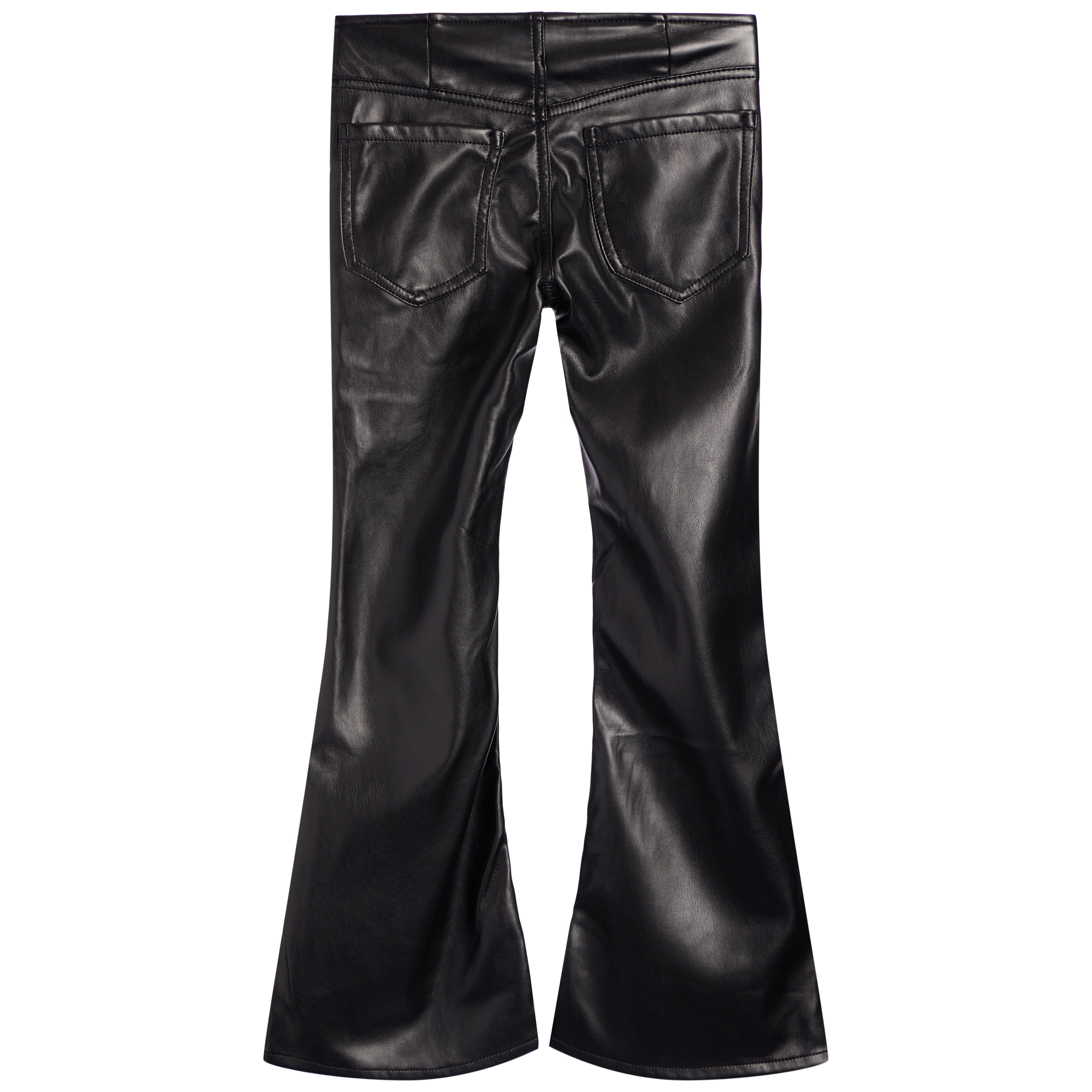 Woodstock Vegan Leather Flare Pant - Denny's