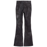 Woodstock Vegan Leather Flare Pant - Denny's