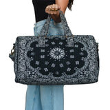 Black Bandana Duffel Bag