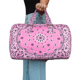 Pink Bandana Duffel Bag