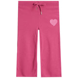Pink Heart Waffle Knit Sweatpant