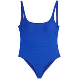 Solid 1 Piece Classic Bathing Suit