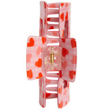 Charming Gingham And Heart Claw Clip - Denny's