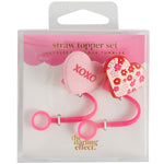 Hugs And Kisses Straw Topper - Denny's