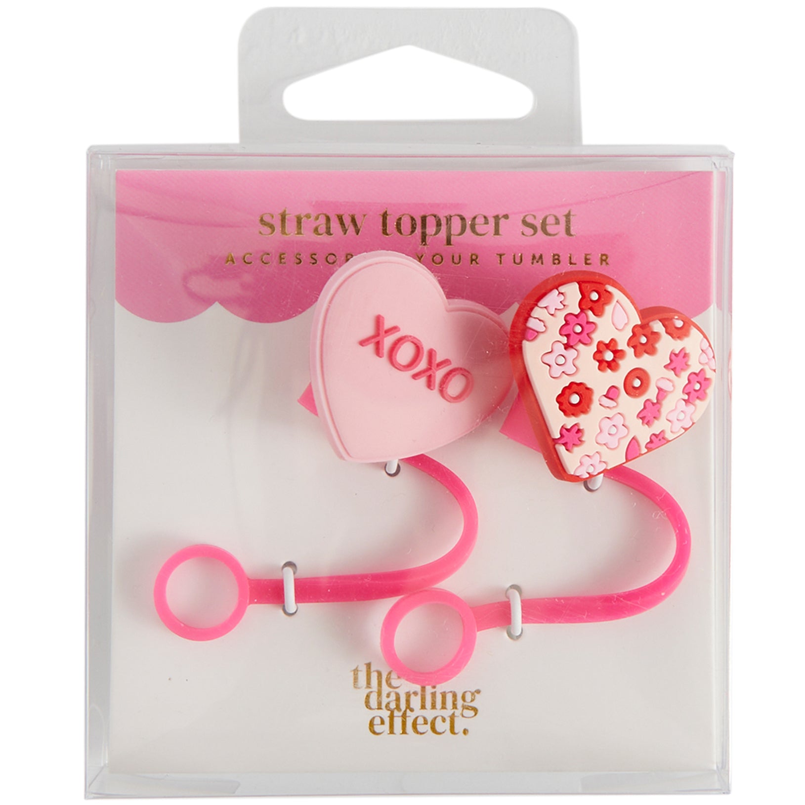 Hugs And Kisses Straw Topper - Denny's