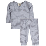 2pc Marble Henley Thermal Long John Set