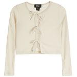 Front Ties Sparkle Cardigan - Denny's