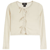 Front Ties Sparkle Cardigan - Denny's